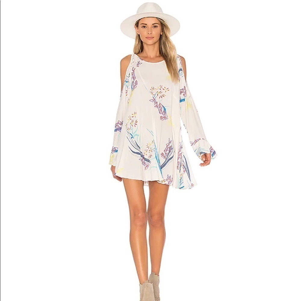 Free People Clear Skies Printed Tunic SZ S Reg $138